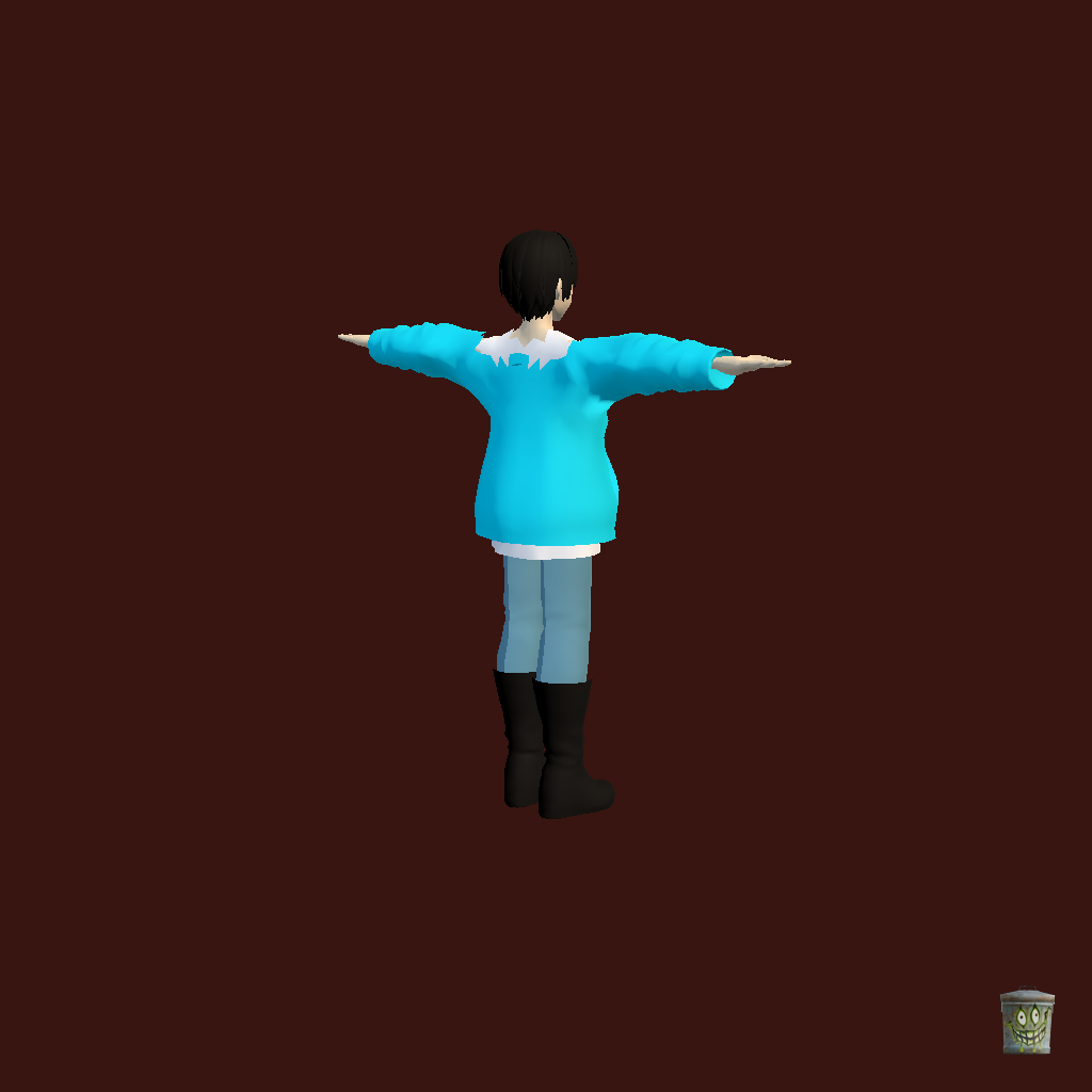 Gokai Cyan - Back Right