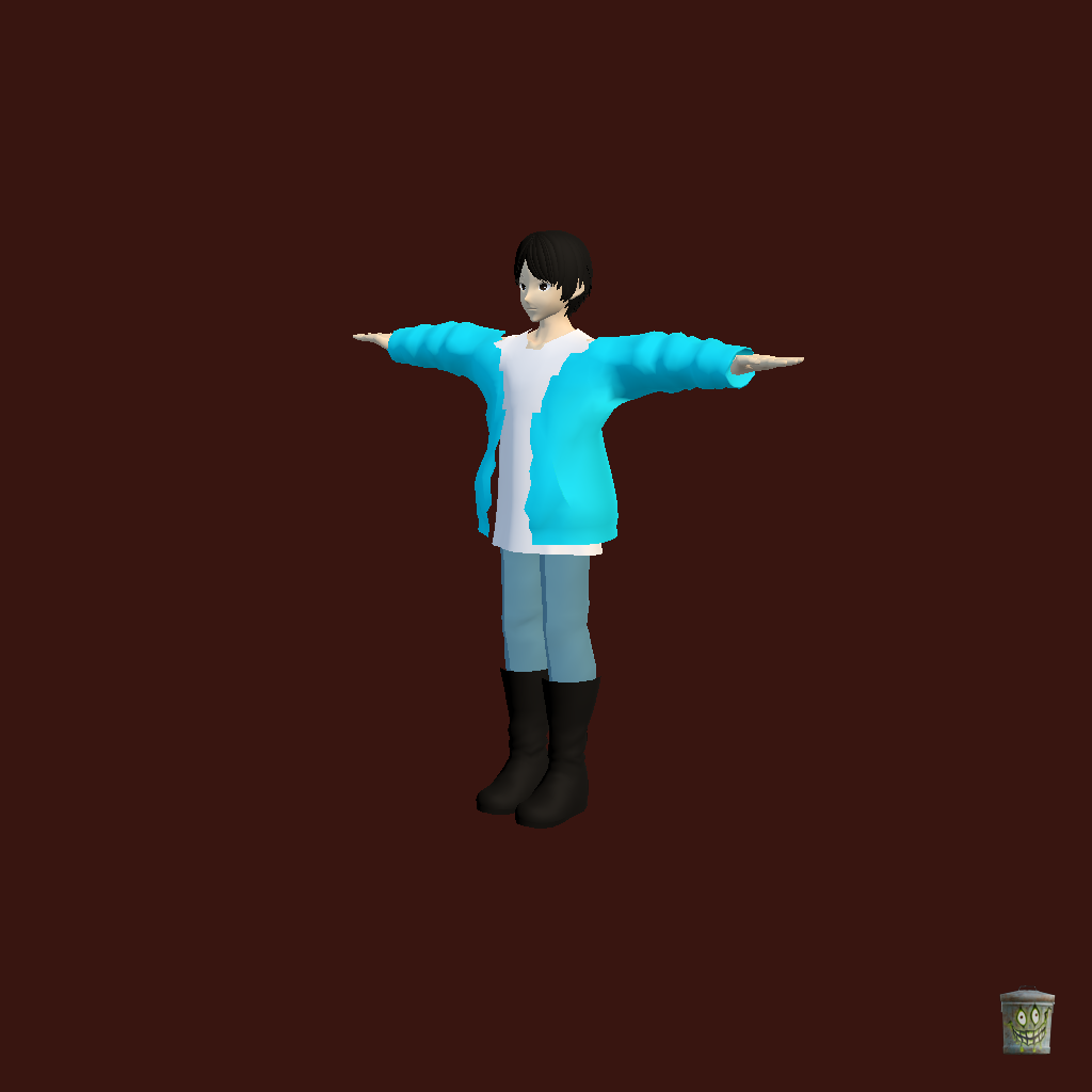 Gokai Cyan - Front Left