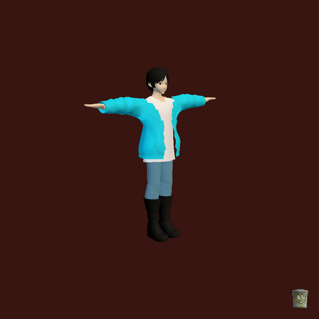 Gokai Cyan - Front Right