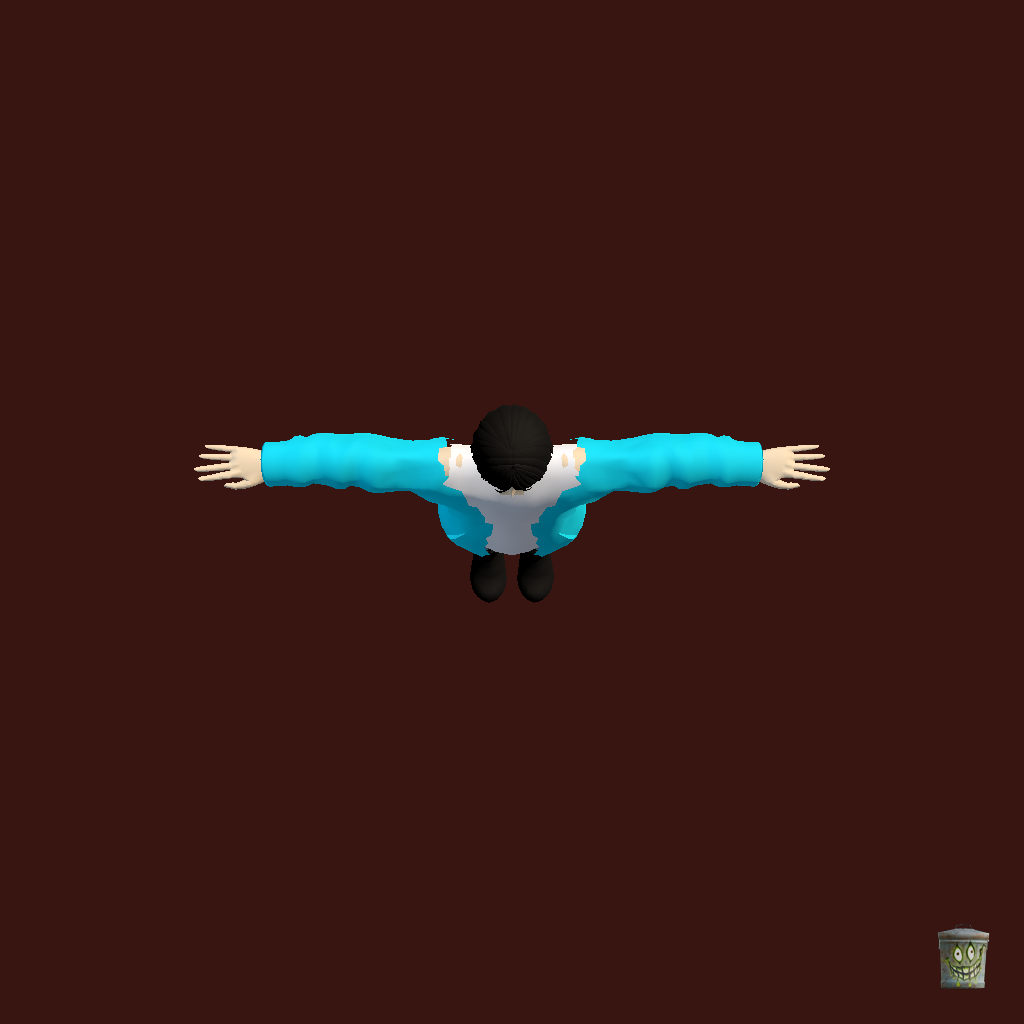 Gokai Cyan - Straight Top