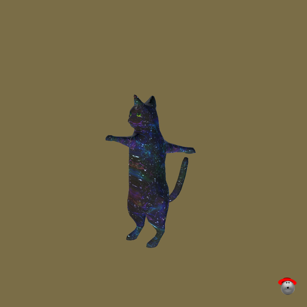Space Cat - Front Left
