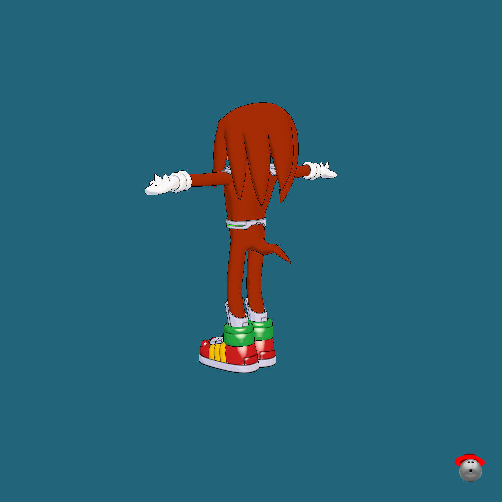 Knuckles the Echidna （Fortnite） - Back Left