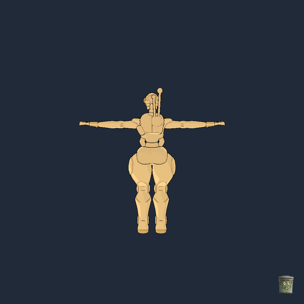 B1 Thicc Battle Droid - Back