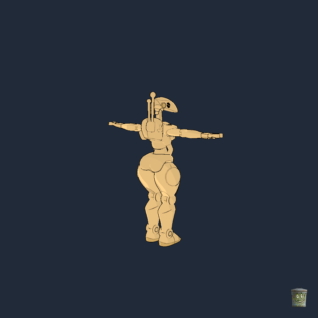 B1 Thicc Battle Droid - Back Right