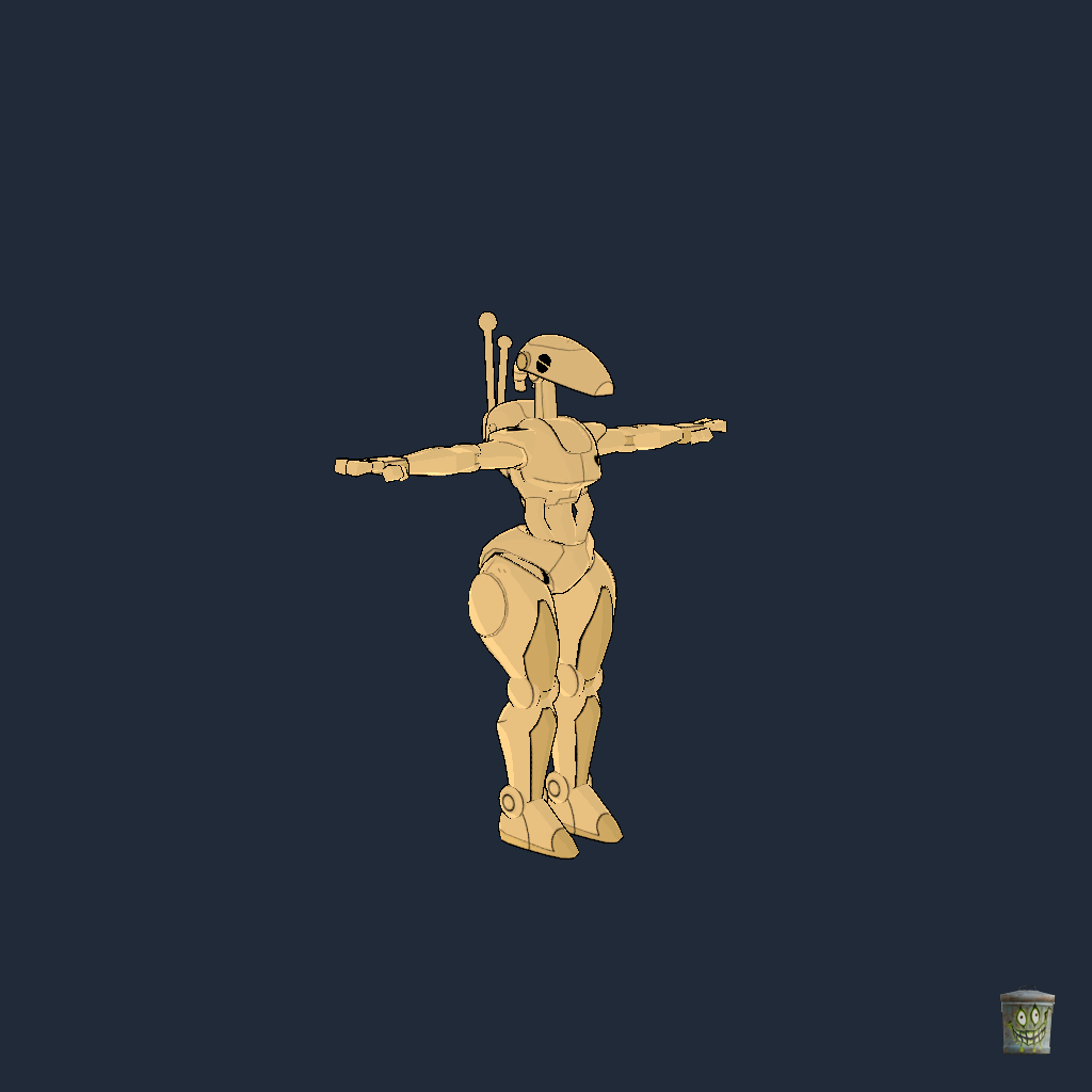 B1 Thicc Battle Droid - Front Right