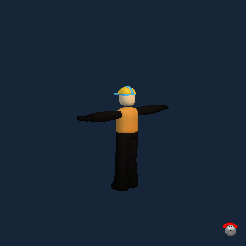 Retro Builderman - Back Left