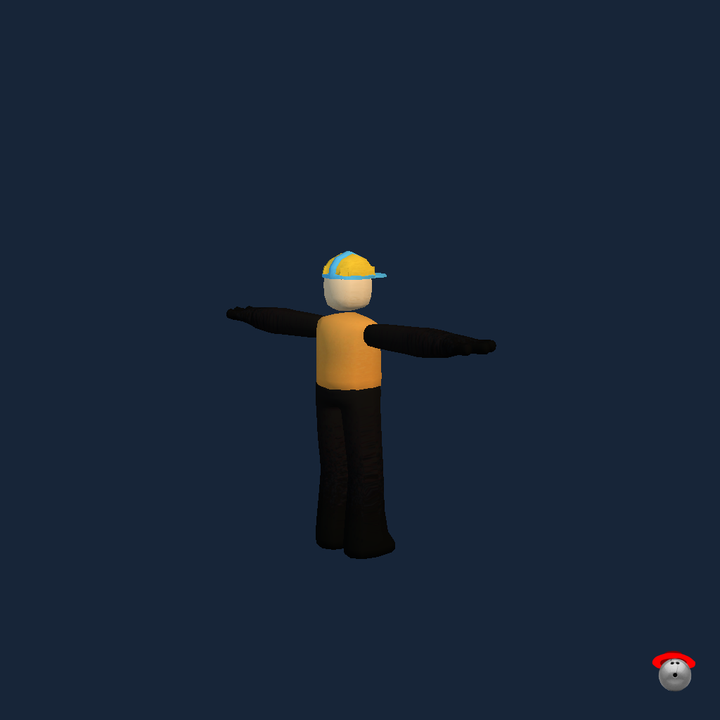 Retro Builderman - Back Right