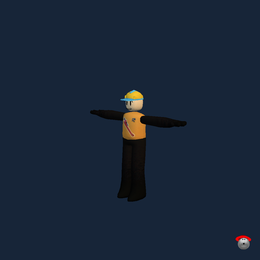 Retro Builderman - Front Left
