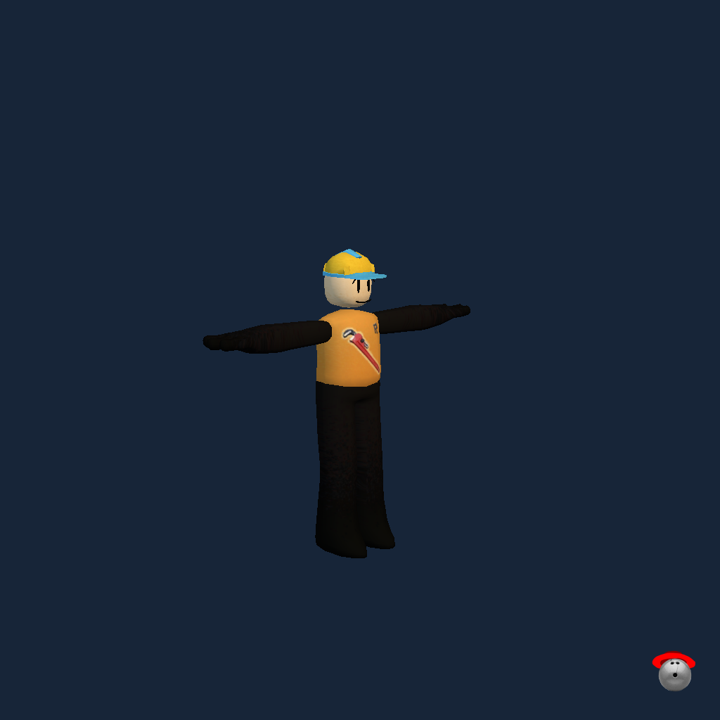 Retro Builderman - Front Right