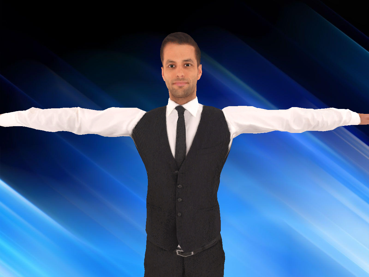 Face Rigged Waiter