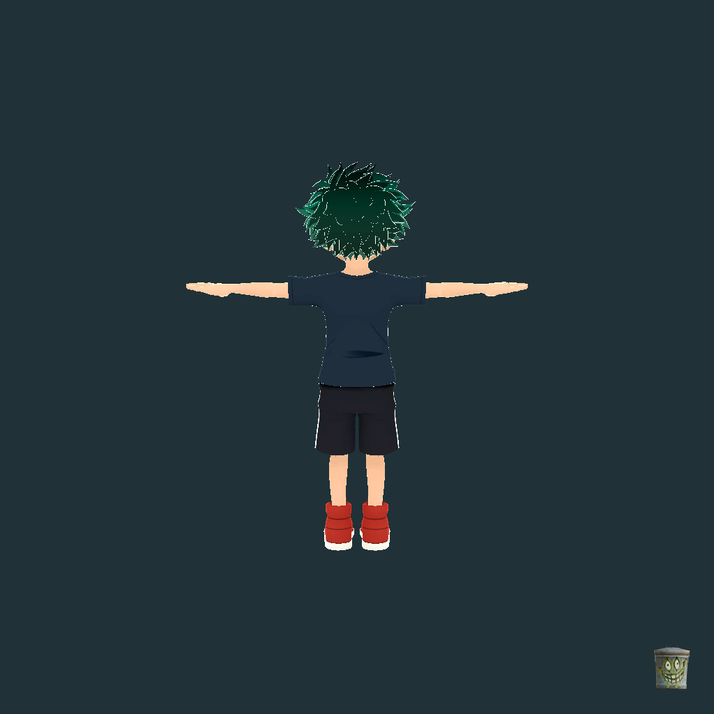 Kid Deku - Back
