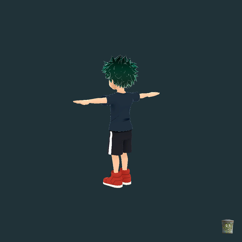 Kid Deku - Back Left