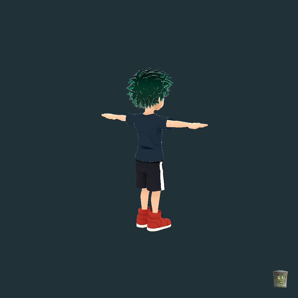 Kid Deku - Back Right