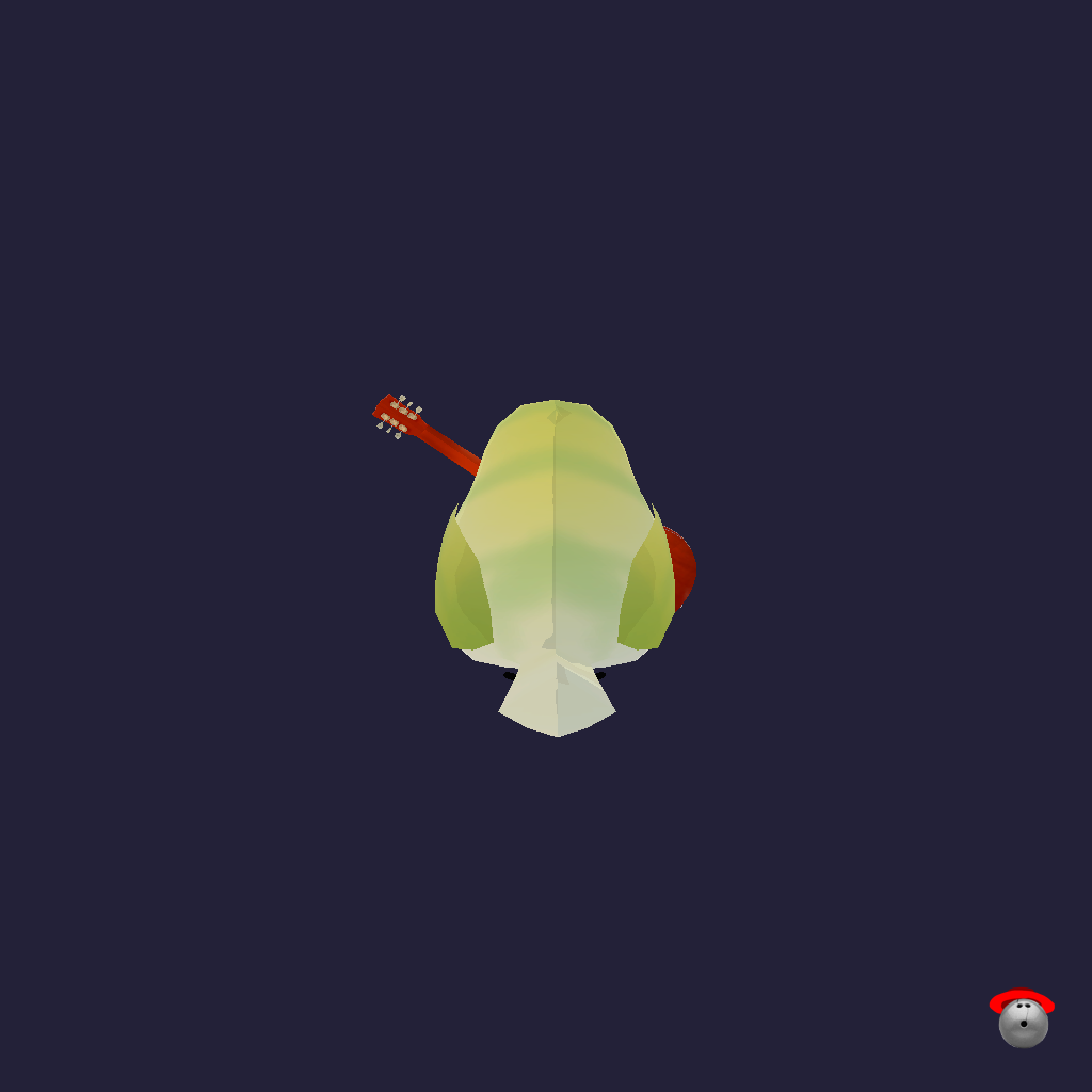 Guitar Birb - Back