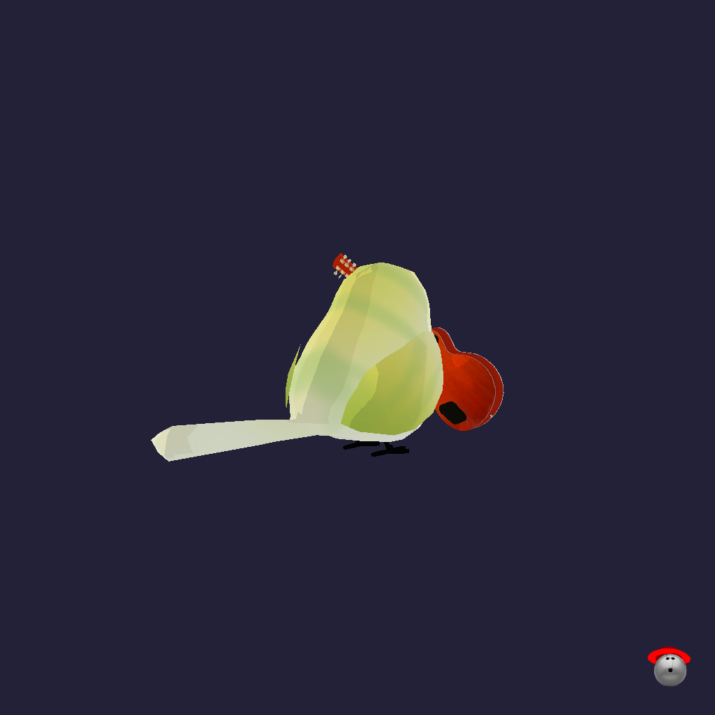 Guitar Birb - Back Right