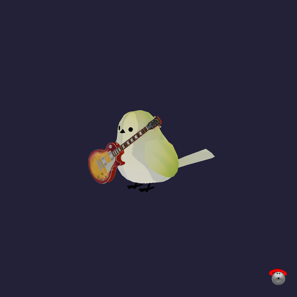 Guitar Birb - Front Left