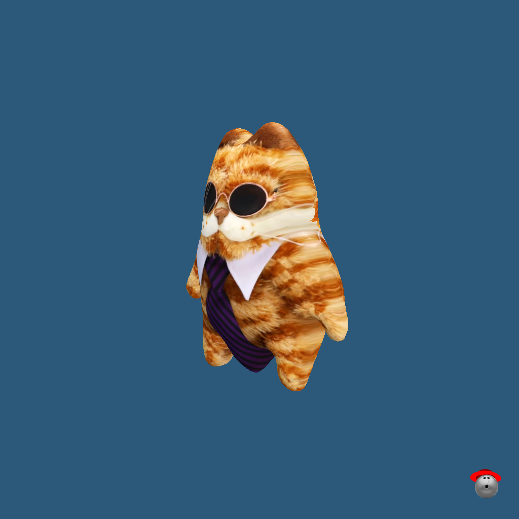 Fat Orange Cool Cat - Front Left