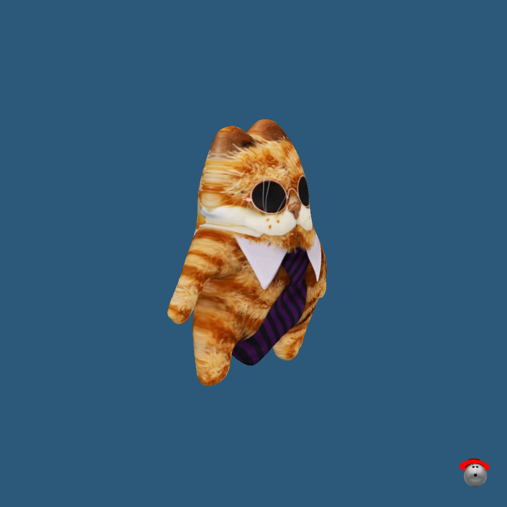 Fat Orange Cool Cat - Front Right