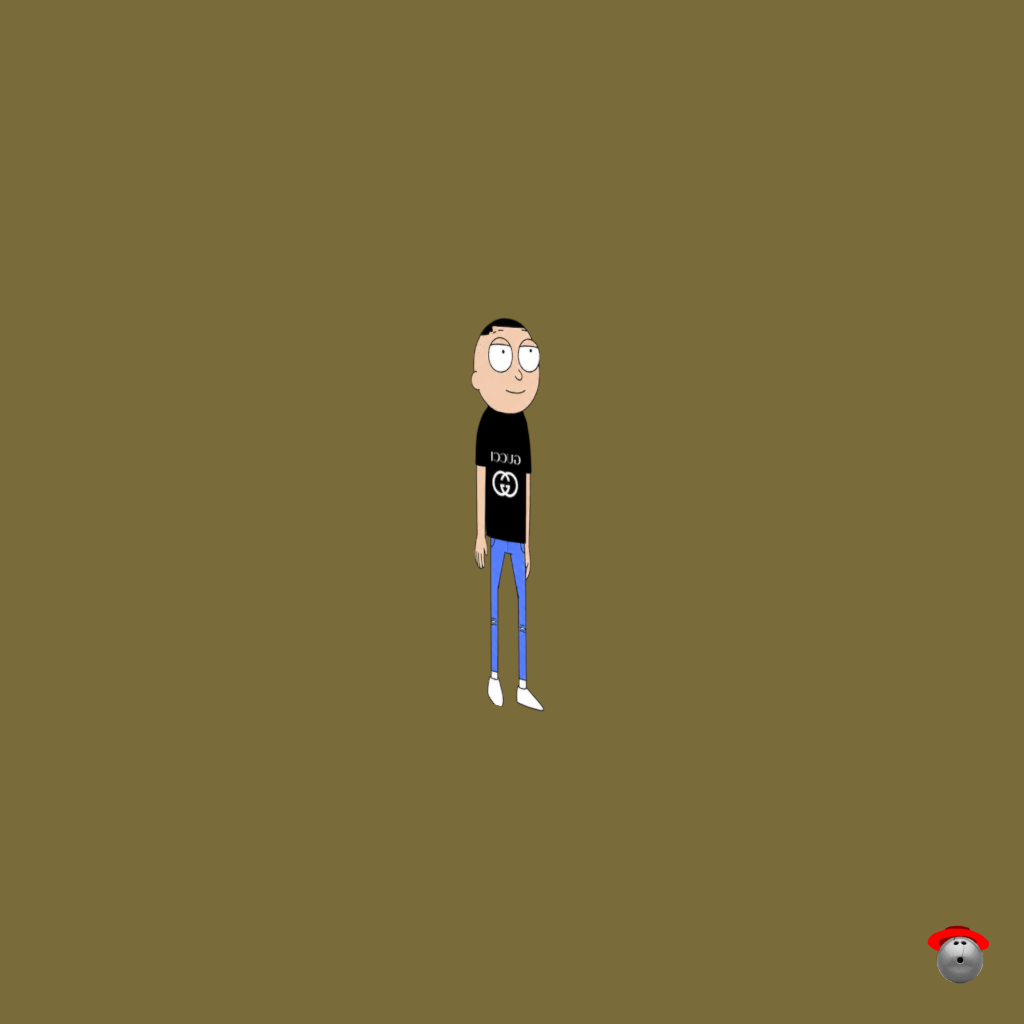 Gucci Morty （Rick and Morty） - Back Right
