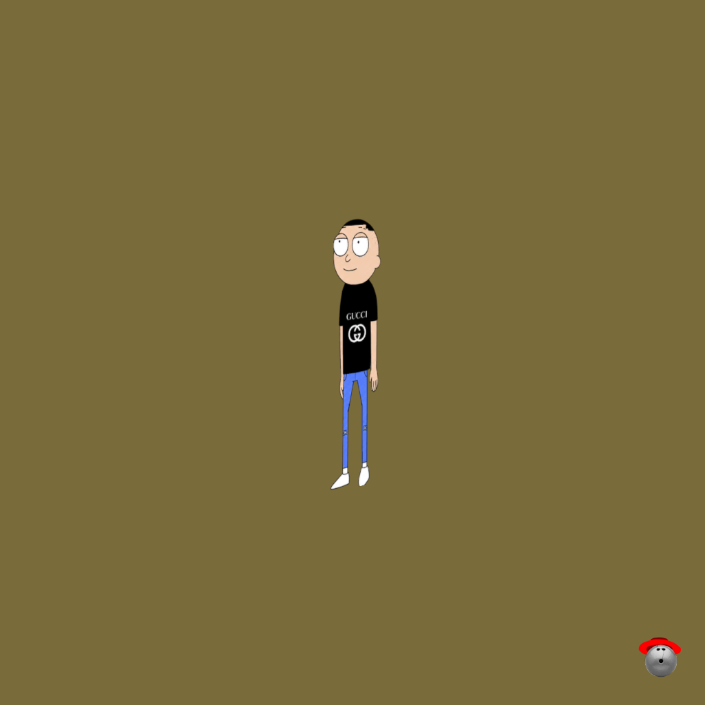Gucci Morty （Rick and Morty） - Front Right