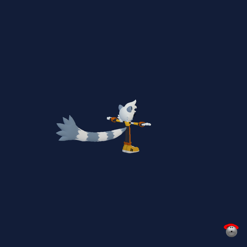 Tangle The Lemur - Back Right