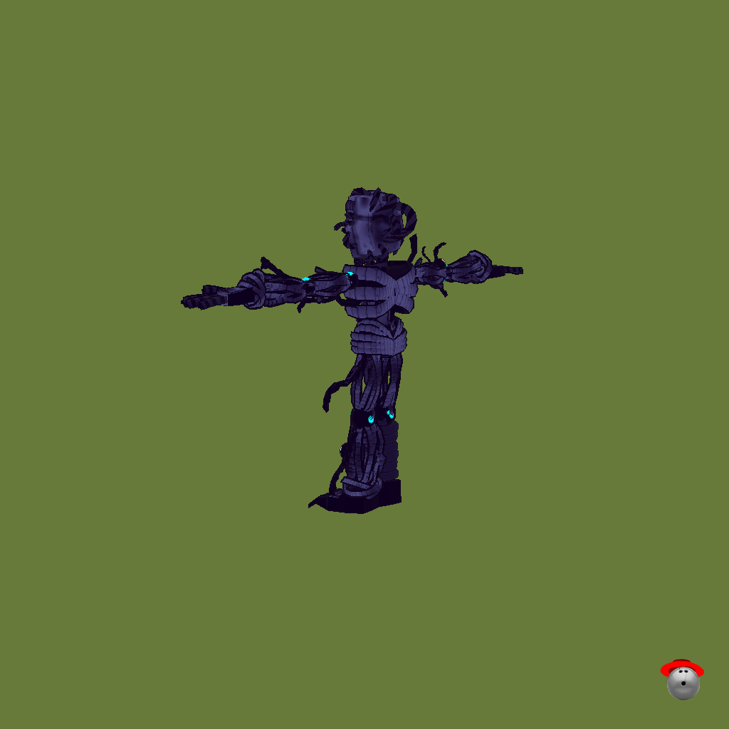 Fnaf SL ⁄ Retro Ennard - Back Left