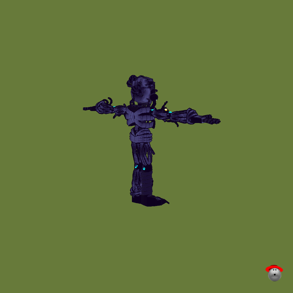 Fnaf SL ⁄ Retro Ennard - Back Right