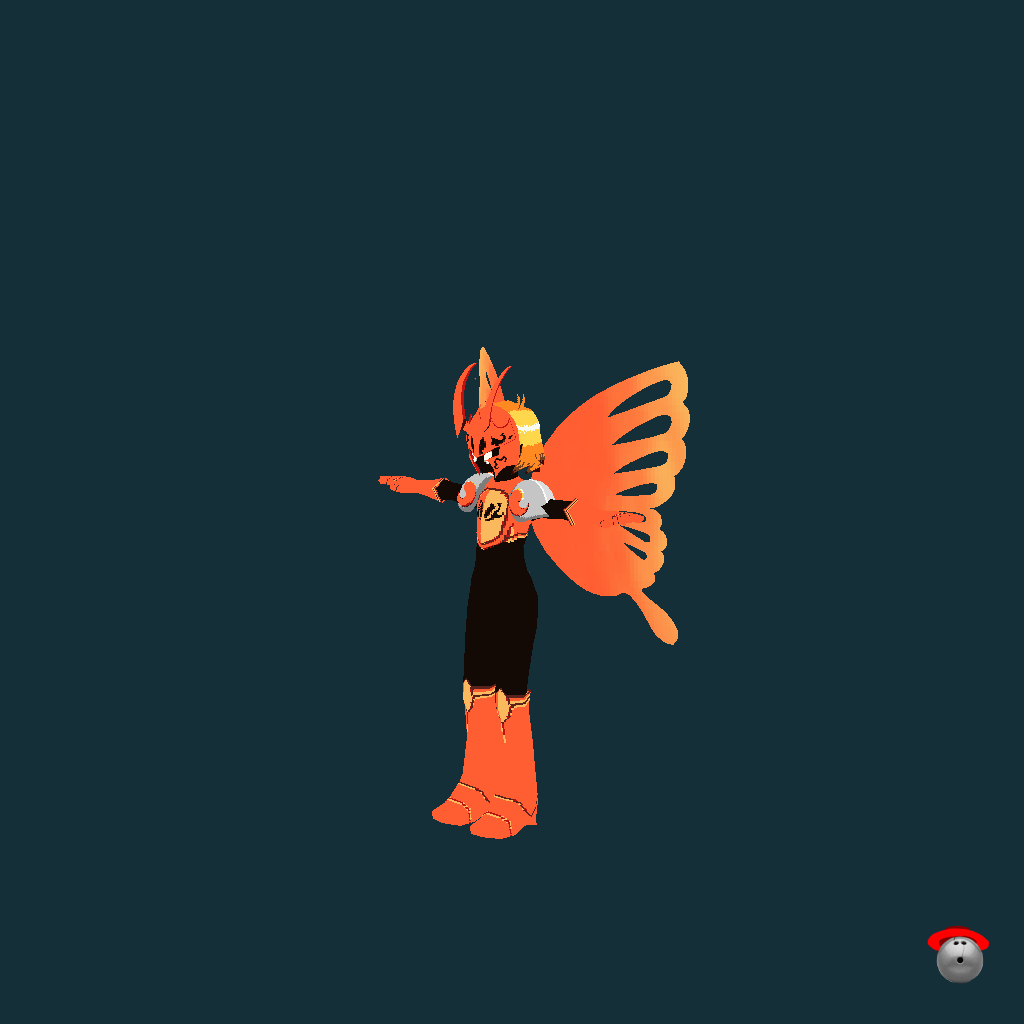 morpho knight （kinda） low poly - Front Left