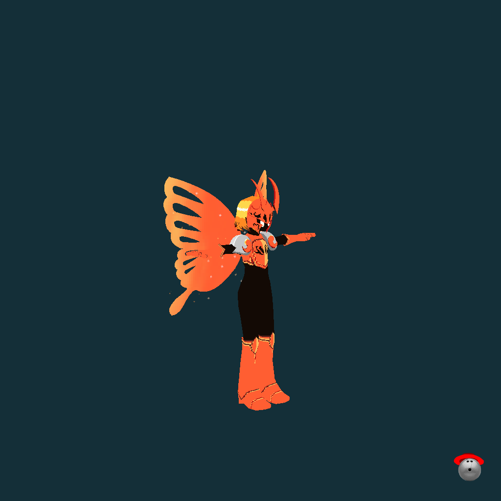 morpho knight （kinda） low poly - Front Right