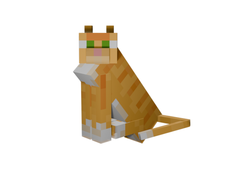 Ginger Cat - Minecraft