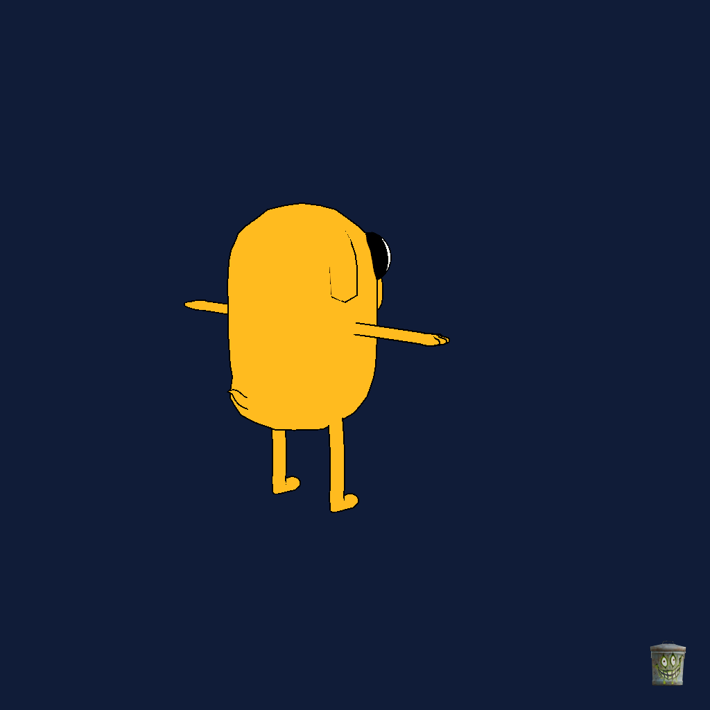 Jake the Dog （Model By˸ Rhettro_movies） - Back Right