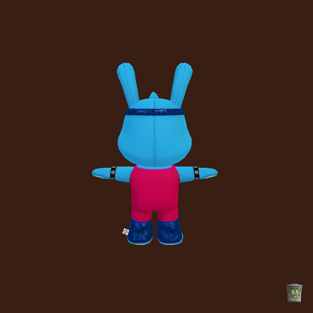 Glamrock Bonnie Bunny Plushie ǃ - Back