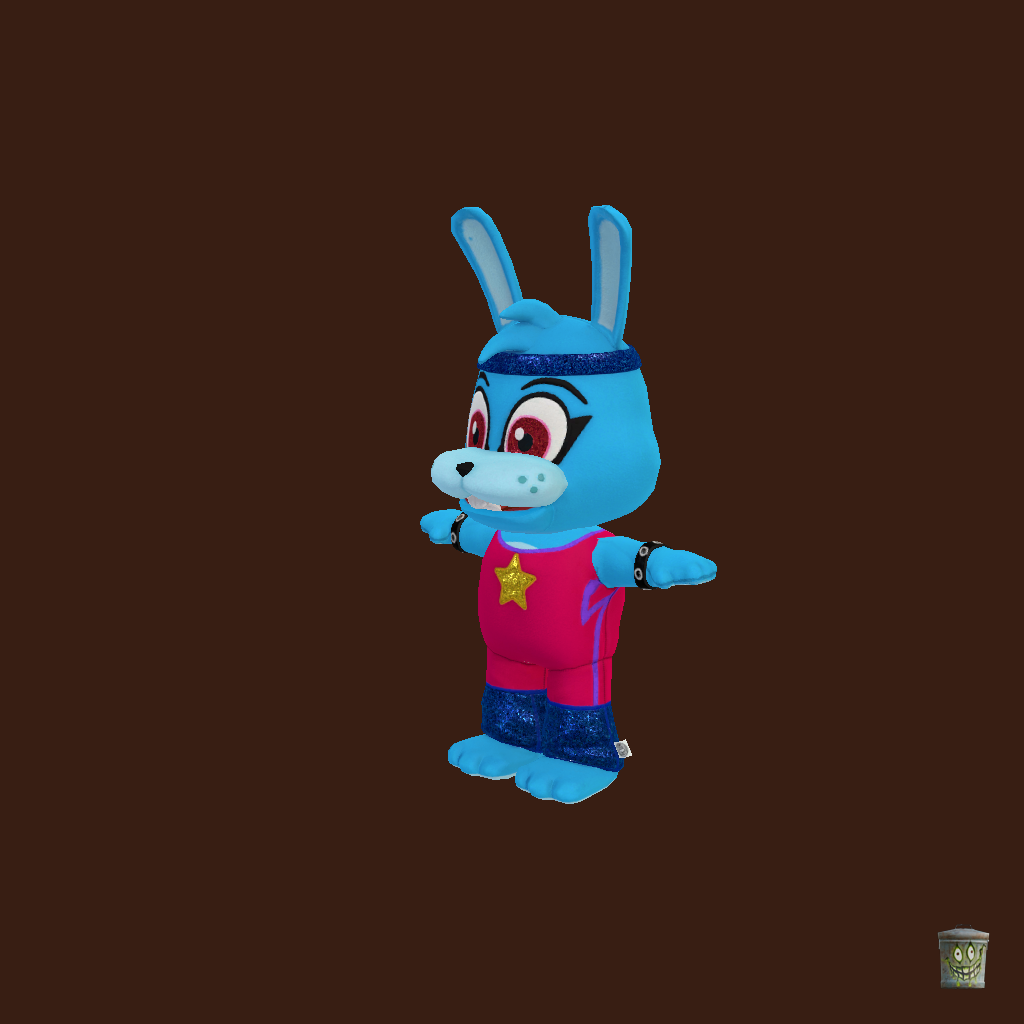 Glamrock Bonnie Bunny Plushie ǃ - Front Left