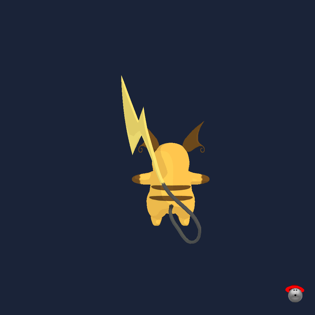Raichu - Back