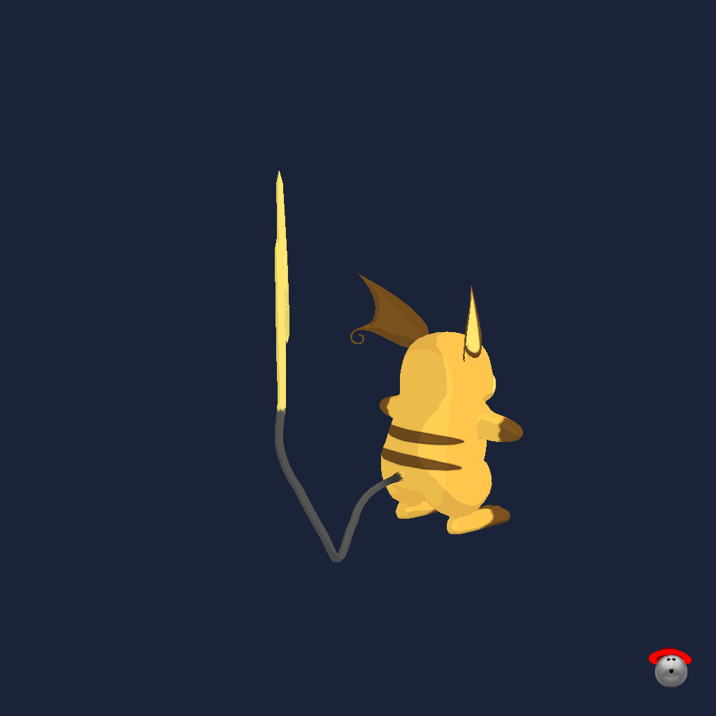 Raichu - Back Right
