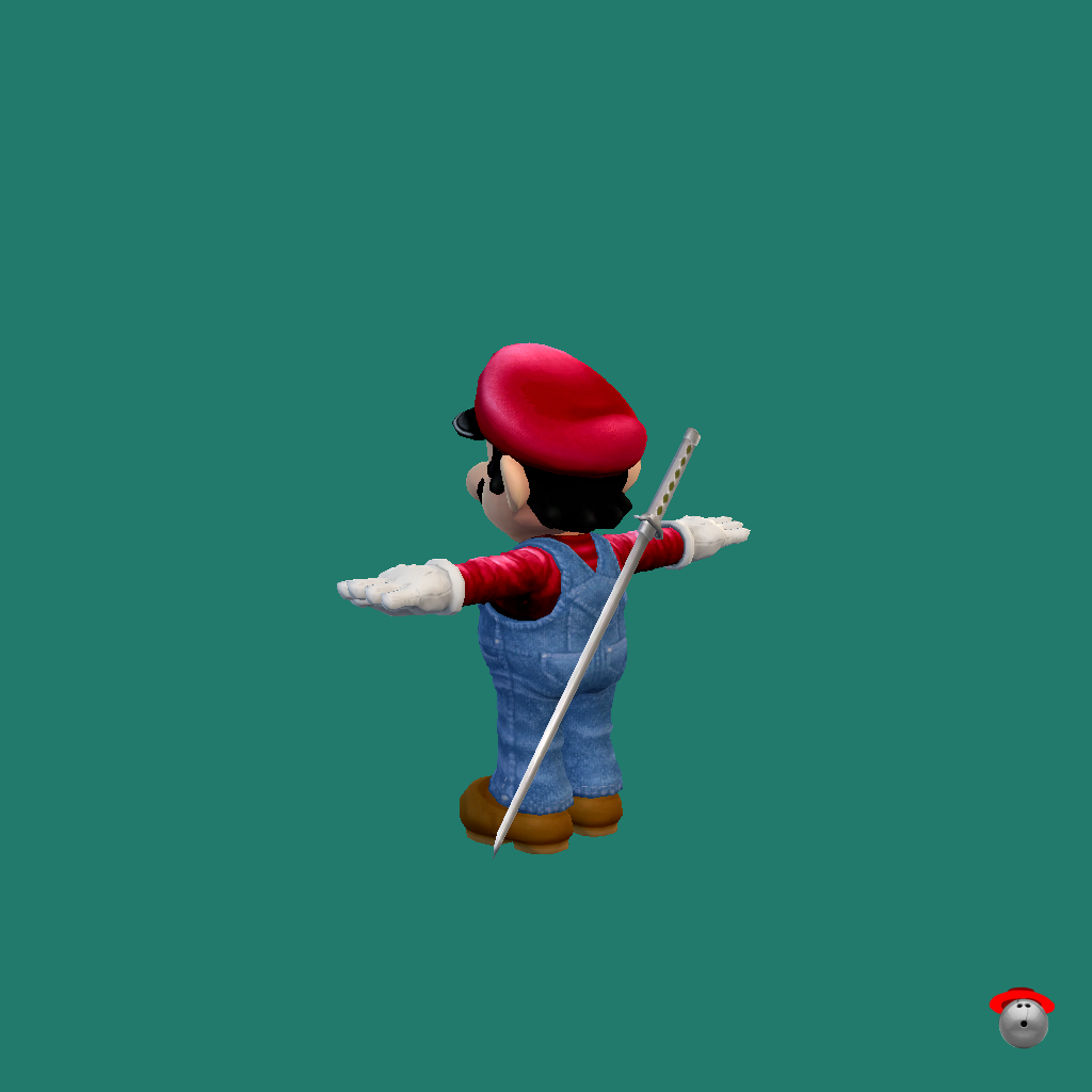 Devil Mario Redux - Back Left