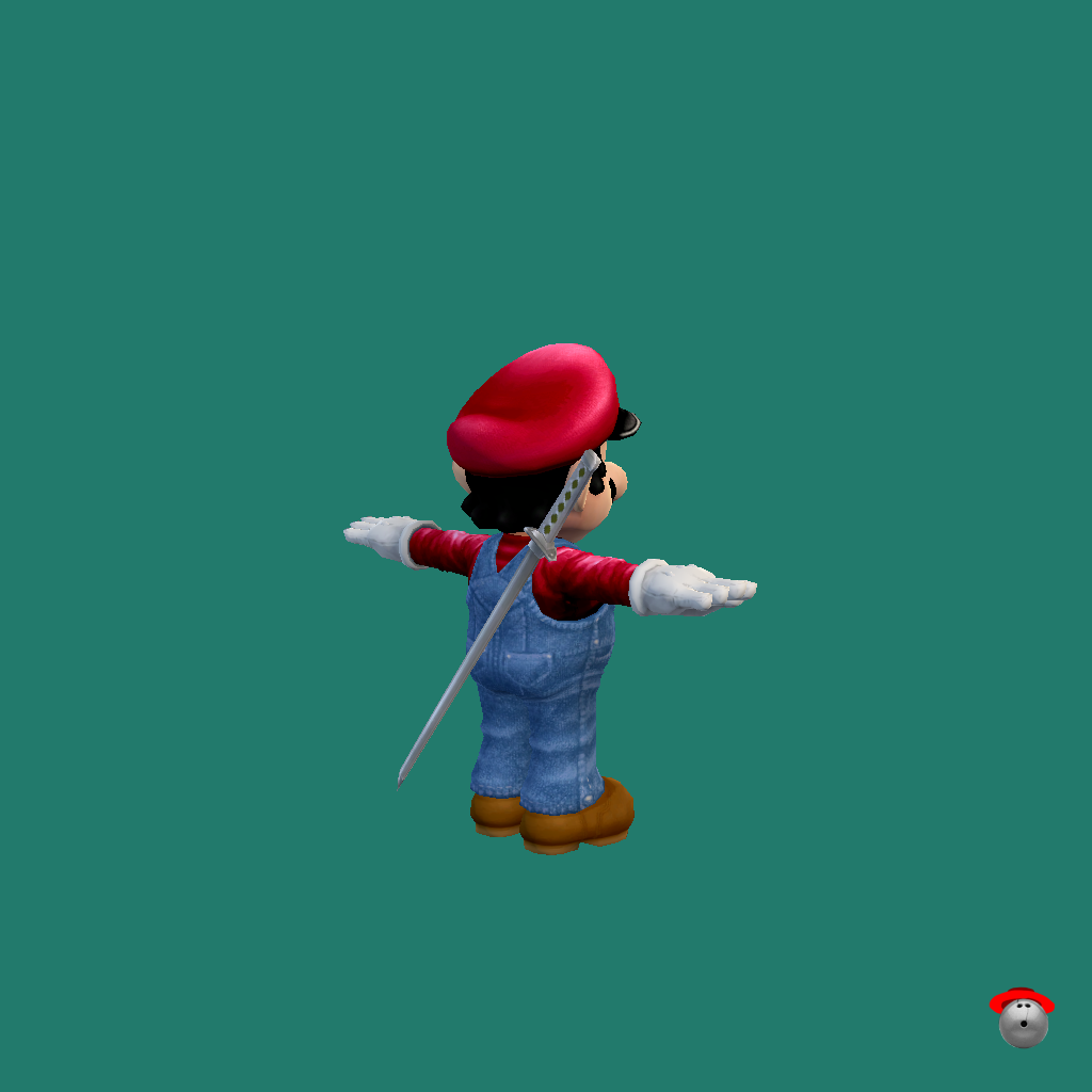 Devil Mario Redux - Back Right