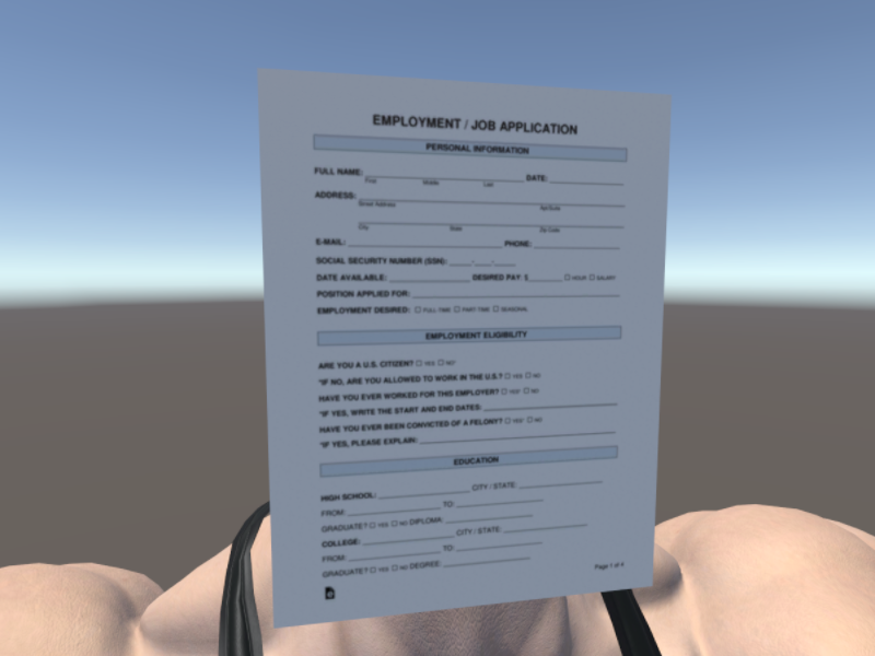 Job application