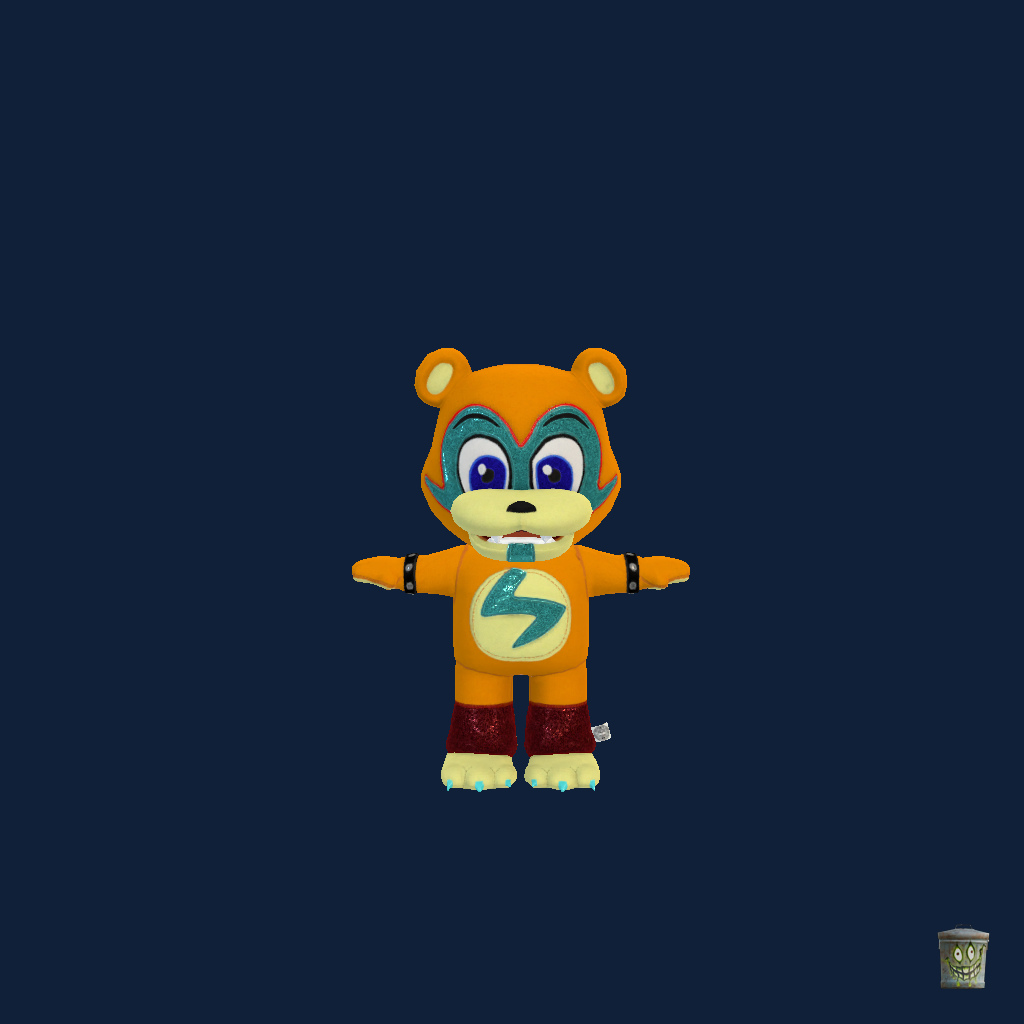 Glamrock Freddy Fazbear Plushie ǃ - Front