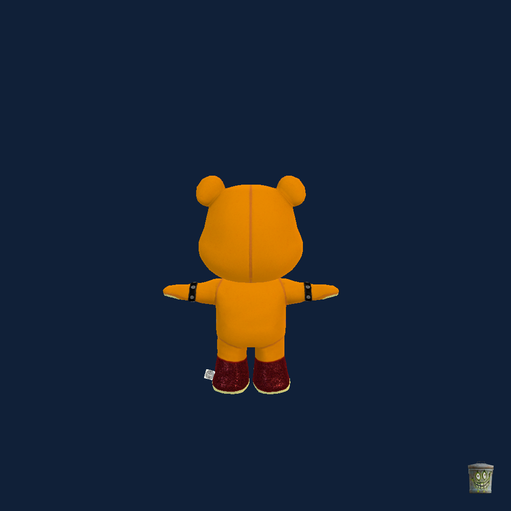 Glamrock Freddy Fazbear Plushie ǃ - Back