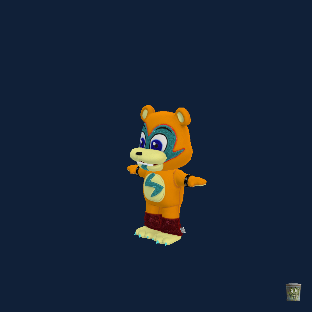 Glamrock Freddy Fazbear Plushie ǃ - Front Left