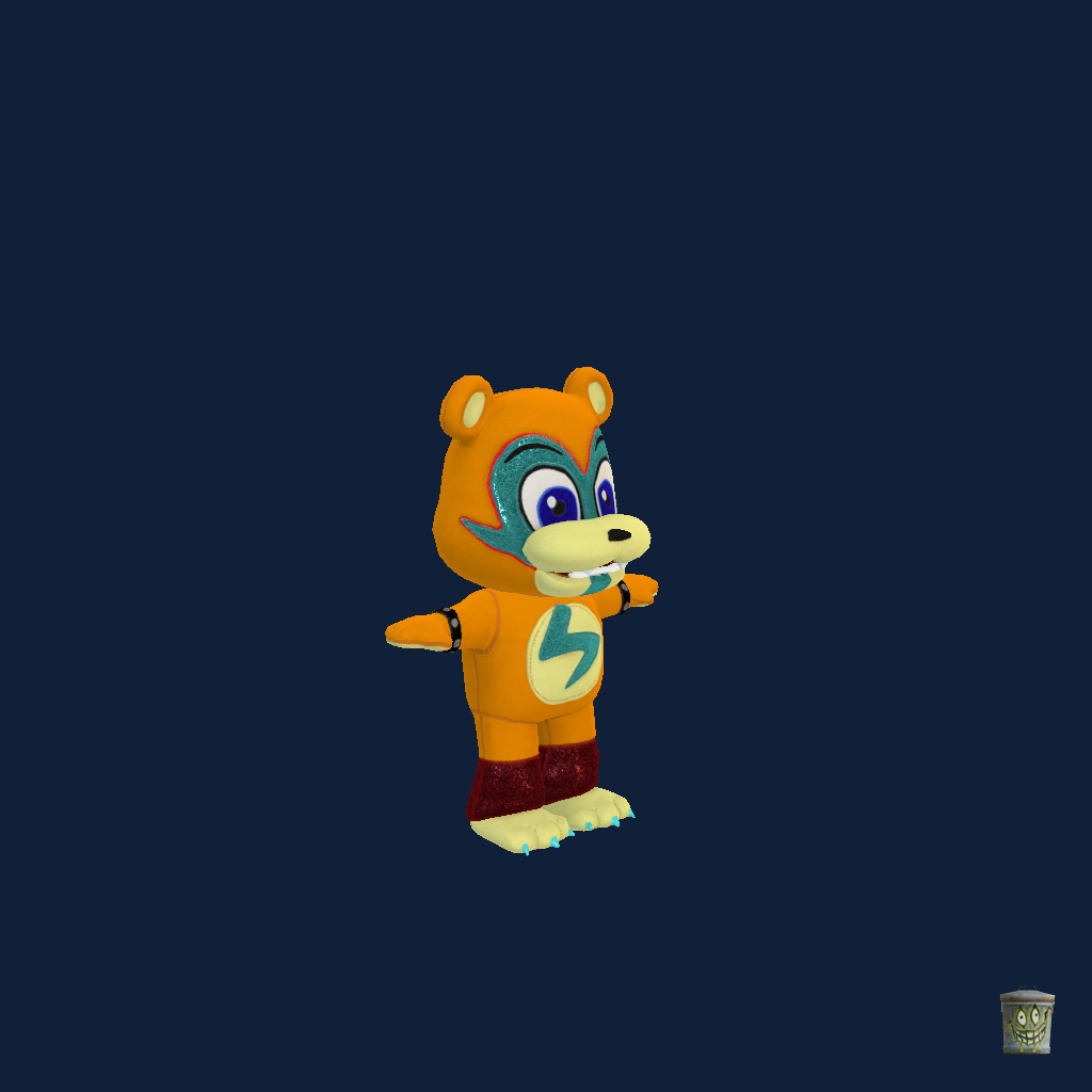 Glamrock Freddy Fazbear Plushie ǃ - Front Right