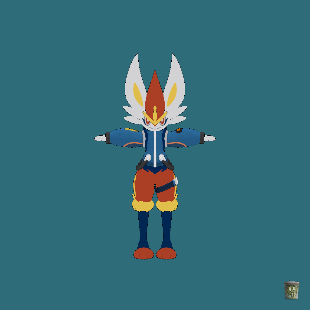 Space Style Cinderace - Front