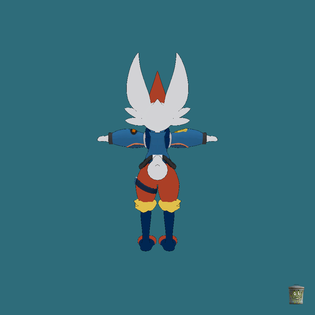 Space Style Cinderace - Back