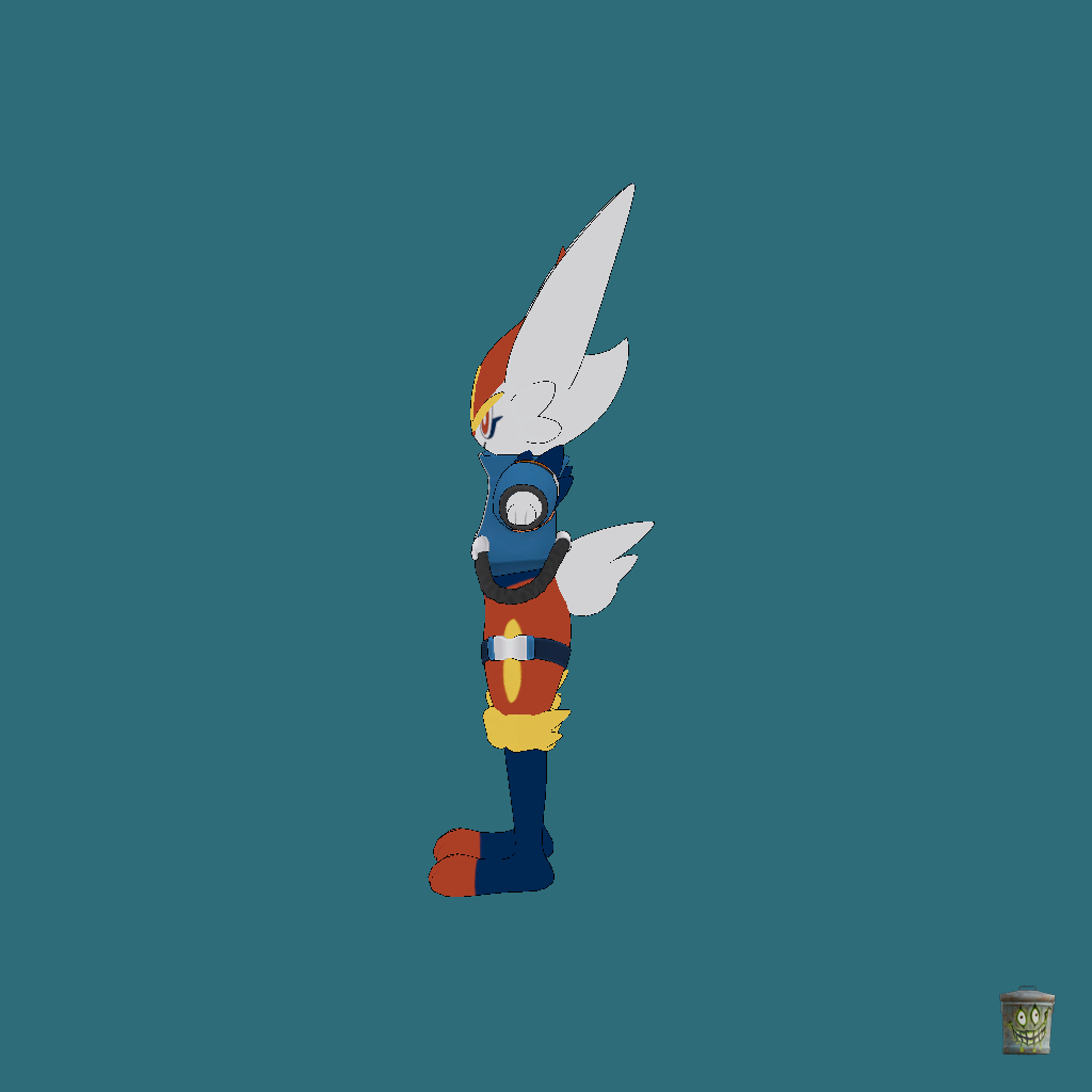 Space Style Cinderace - Left