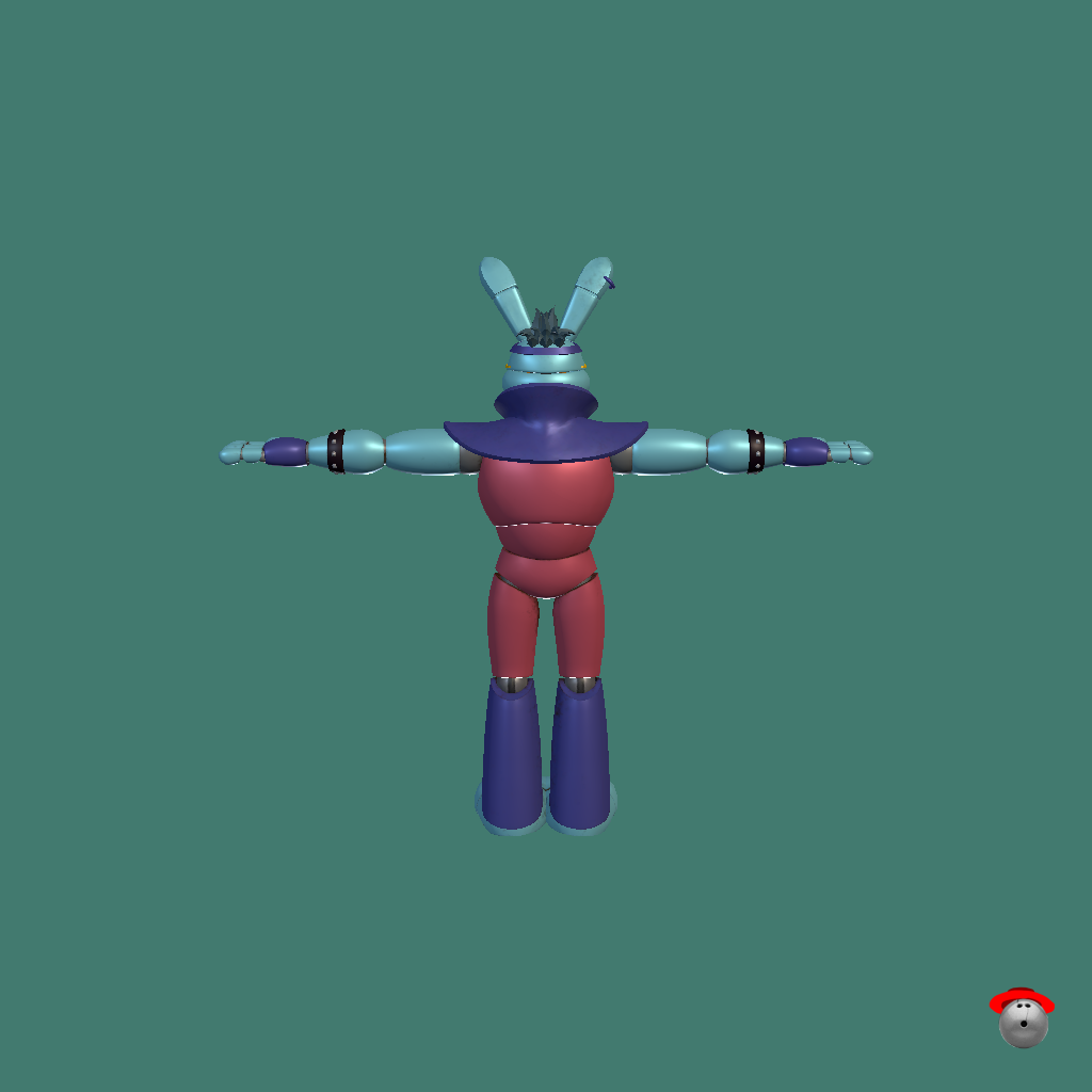 （FNAF SB RUIN） Glamrock Bonnie （Fixed） - Back