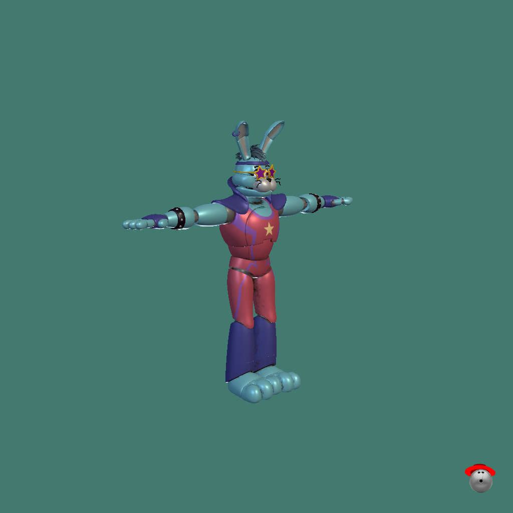 （FNAF SB RUIN） Glamrock Bonnie （Fixed） - Front Right