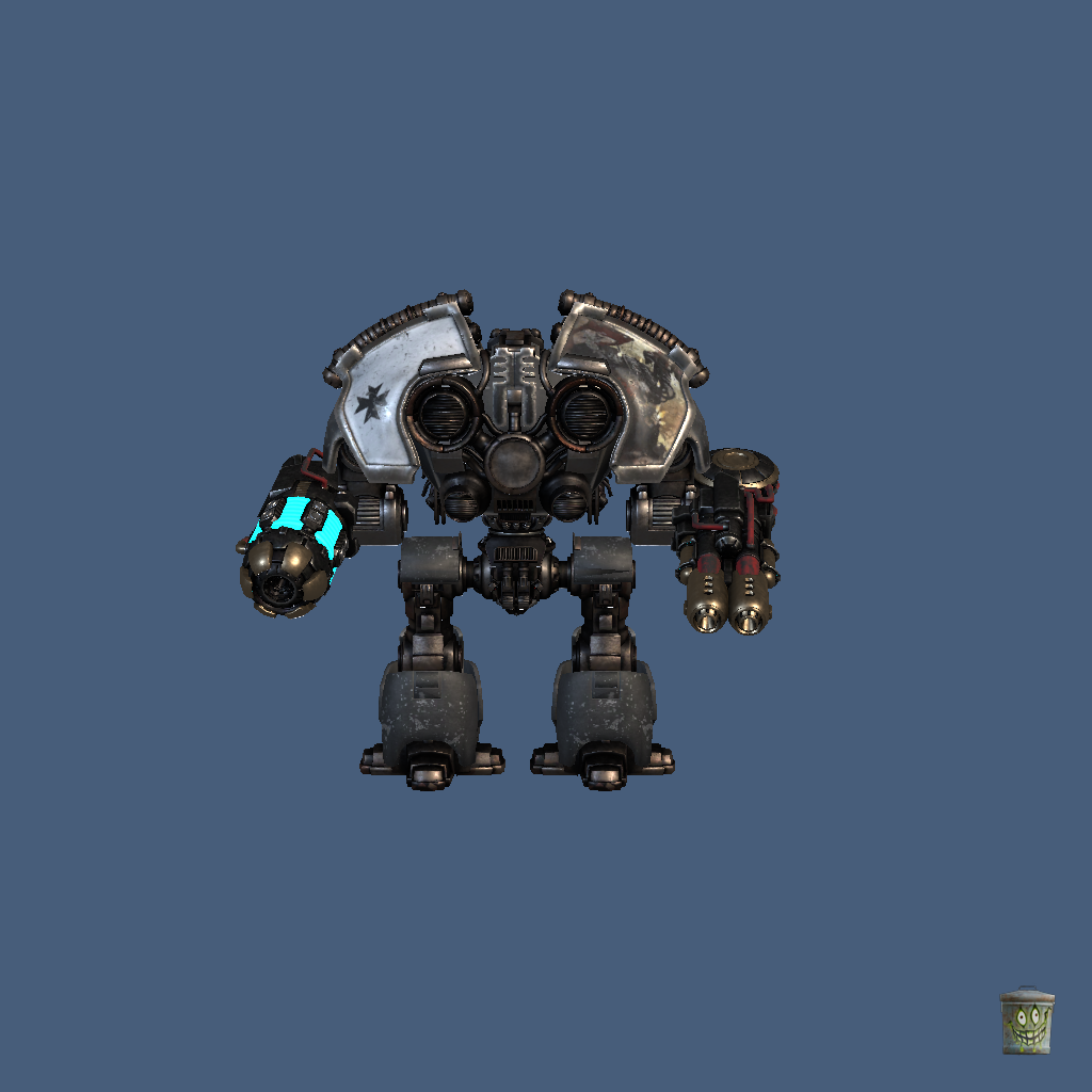 Black Templar Saturnine Dreadnaught - Back