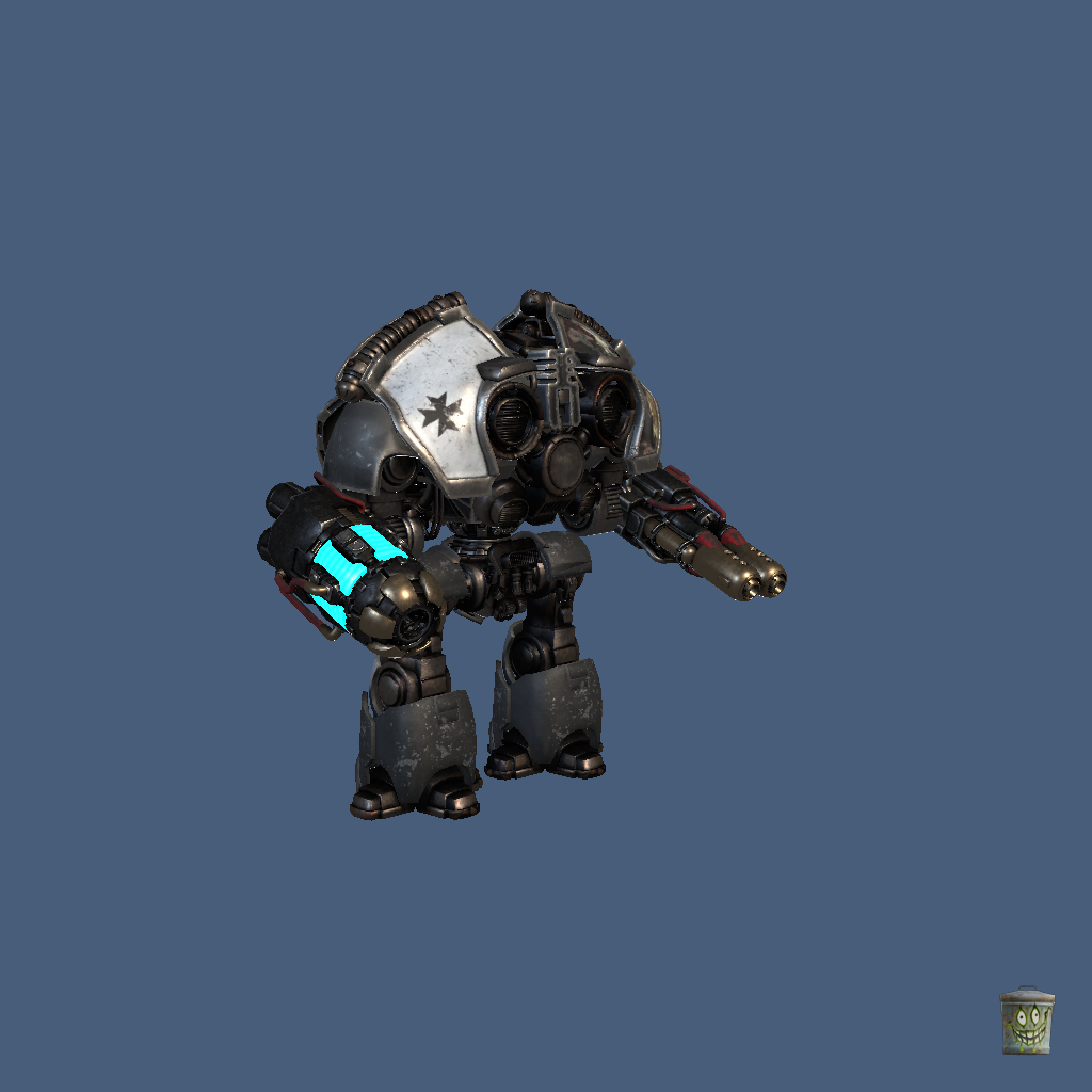 Black Templar Saturnine Dreadnaught - Back Left