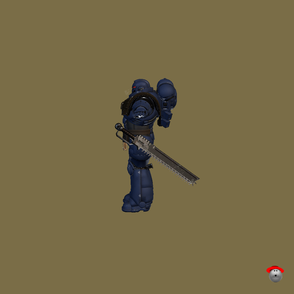 Assault Intercessor - Ultramarine - Left